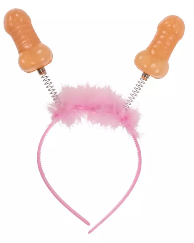 Bandeau humoristique en forme de pénis pour soirées et fêtes déguisées-1