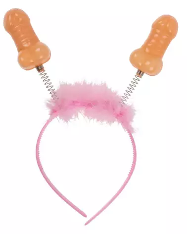 Bandeau humoristique en forme de pénis pour soirées et fêtes déguisées-1