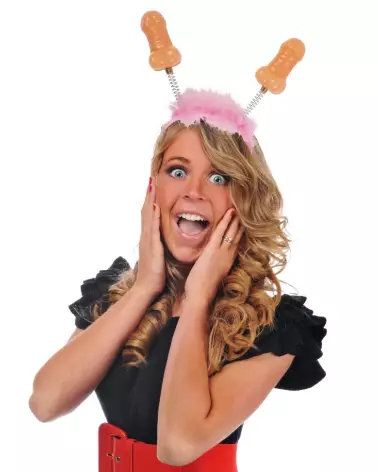 Bandeau humoristique en forme de pénis pour soirées et fêtes déguisées-3
