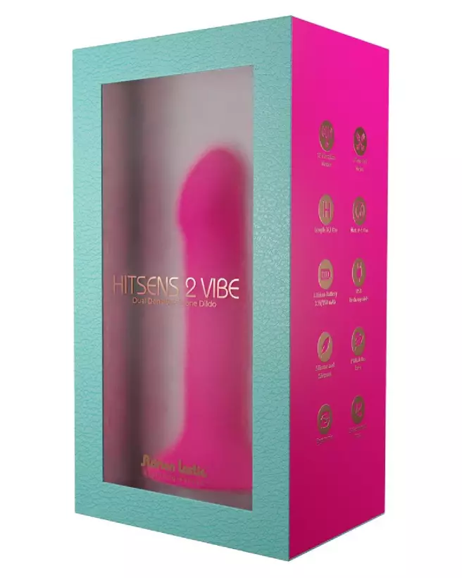 Hitsens 2 Vibe Pink par Adrien Lastic, dildo vibrant de luxe, rose et ergonomique-1