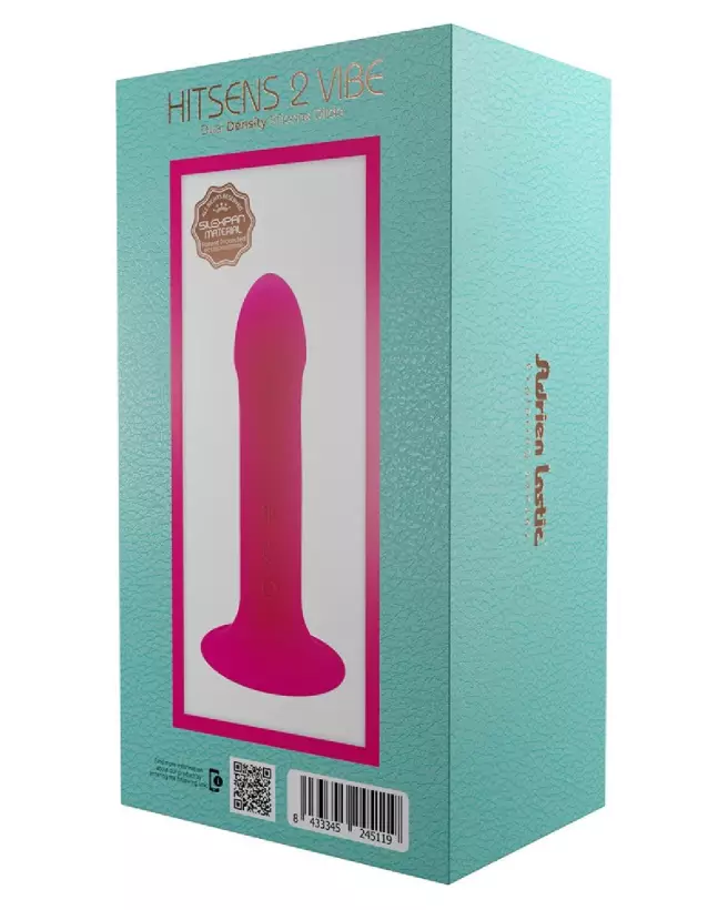 Hitsens 2 Vibe Pink par Adrien Lastic, dildo vibrant de luxe, rose et ergonomique-5