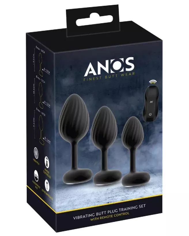 Image du Plug Anal Vibrant ANOS Butt Plug Train, idéal pour stimulation intense et confort optimal-1