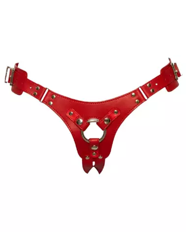 Image du Bad Kitty Strap On Red S-L, gode ceinture ajustable-4