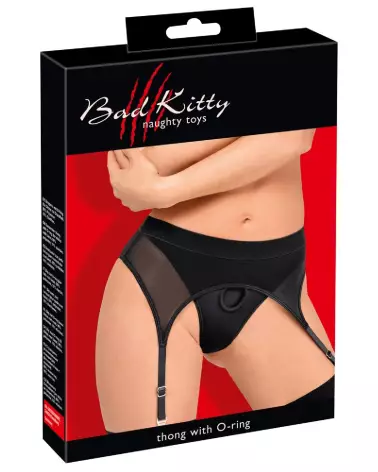 Image du porte-jarretelles Bad Kitty Suspender Thong, lingerie sexy et séduisante-1