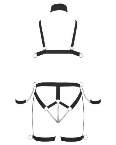 Image du Bad Kitty Strap Bikini, harnais sexy et élégant pour un look audacieux-7