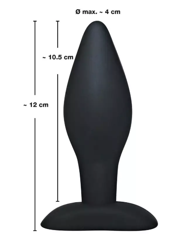 Image du Black Velvets Large Plug en silicone de haute qualité pour plaisir anal-4