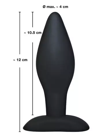 Image du Black Velvets Large Plug en silicone de haute qualité pour plaisir anal-4
