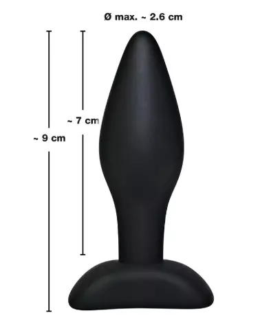 Black Velvets Small Plug en silicone pour débutants en plaisir anal-4