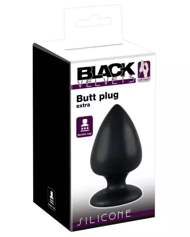 Black Velvets Extra Butt Plug, Plug Anal Haut de Gamme, Design Ergonomique-1