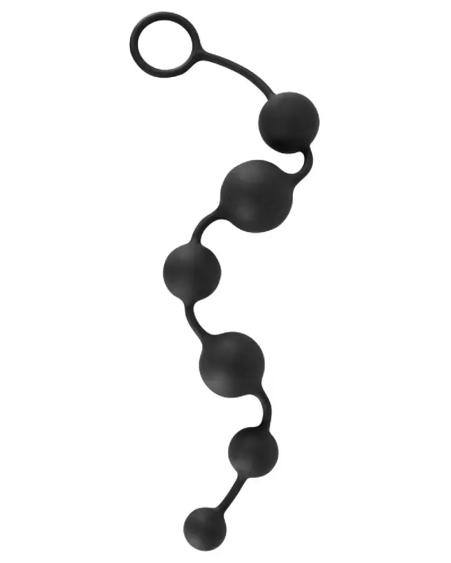 Image des Black Velvets Anal Beads pour plaisir anal doux et sécurisé-3