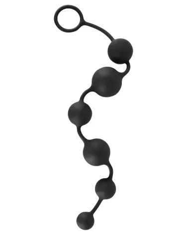 Image des Black Velvets Anal Beads pour plaisir anal doux et sécurisé-3