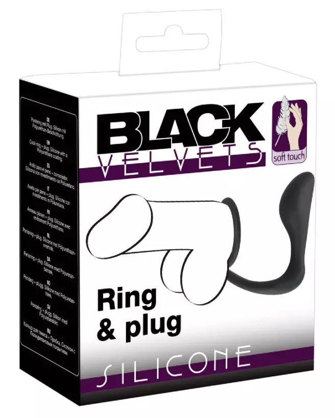Black Velvets Ring & Plug pour endurance et performance maximales-1