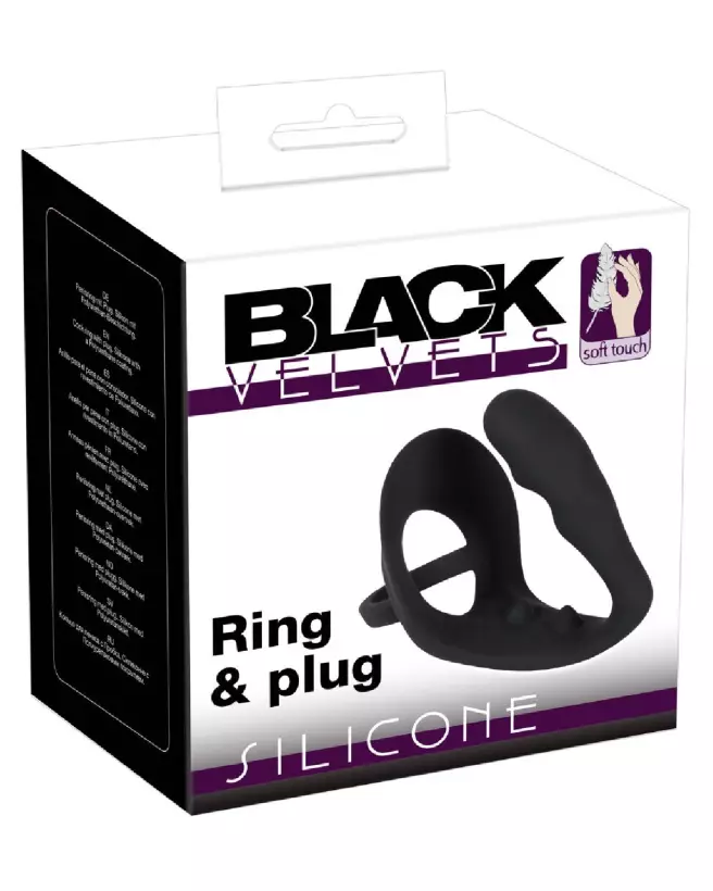 Black Velvets Ring & Plug pour augmentation de performance et confort-1