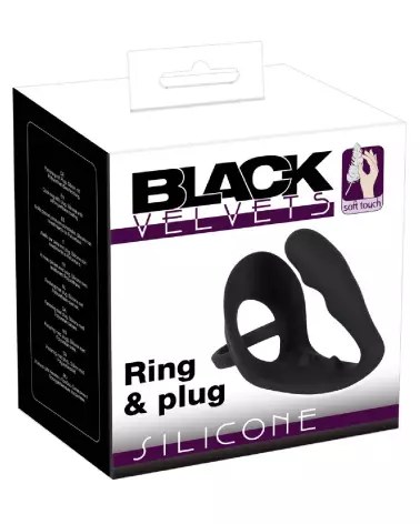 Black Velvets Ring & Plug pour augmentation de performance et confort-1