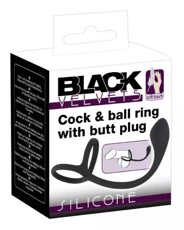 Image du Cock + Ball Ring Black Velvets - Amélioration Performance et Confort-1