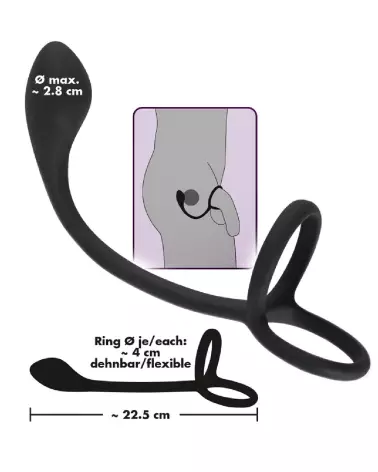 Image du Cock + Ball Ring Black Velvets - Amélioration Performance et Confort-7