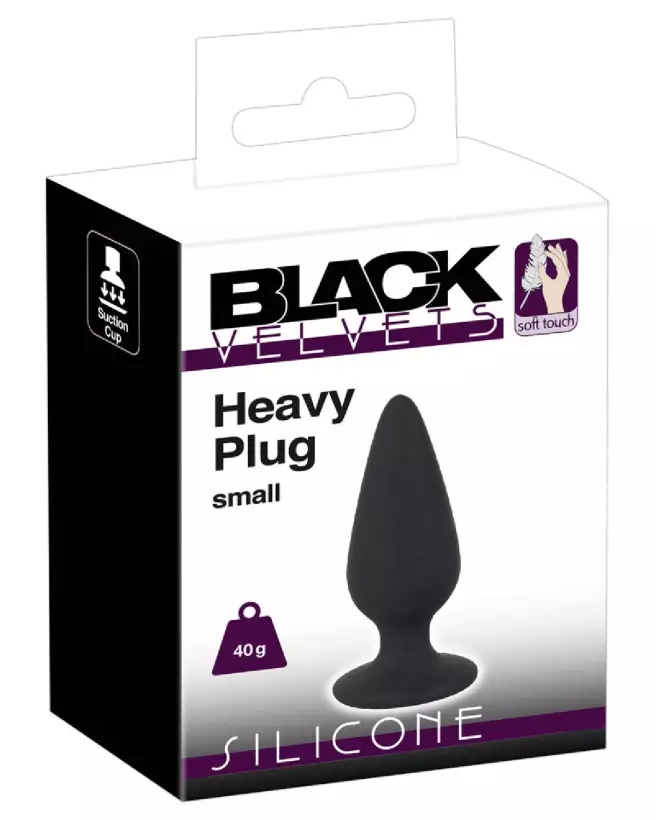 Image du Plug Anal Black Velvets Heavy 40g pour plaisir et confort-1