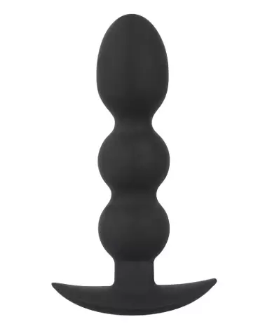 Plug Anal Black Velvets Heavy Beads 145g pour stimulation intense et confortable-2