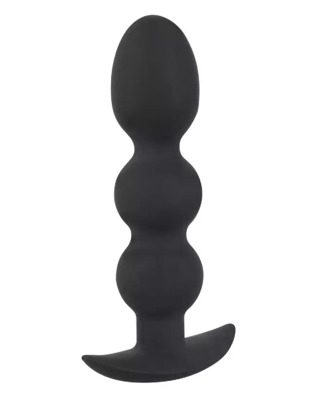 Plug Anal Black Velvets Heavy Beads 145g pour stimulation intense et confortable-3