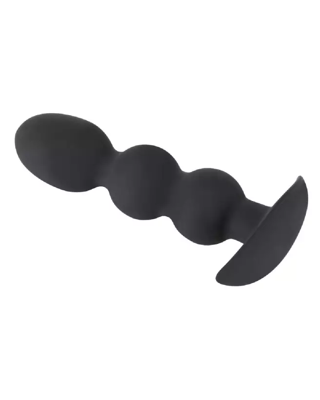 Plug Anal Black Velvets Heavy Beads 145g pour stimulation intense et confortable-4