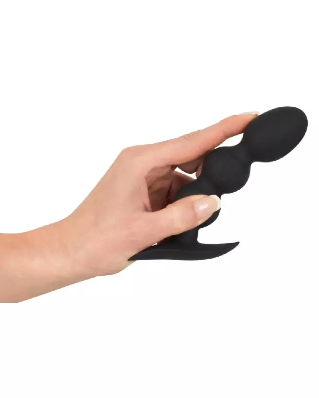 Plug Anal Black Velvets Heavy Beads 145g pour stimulation intense et confortable-6