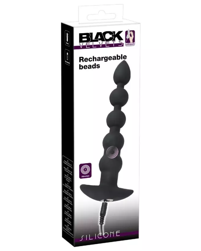 Black Velvets Bea chapelet anal rechargeable en silicone-1