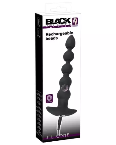 Black Velvets Bea chapelet anal rechargeable en silicone-1