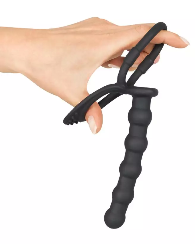Image du Black Velvets Cock & Ball Ring pour hommes, godes ceintures, durable et confortable-5