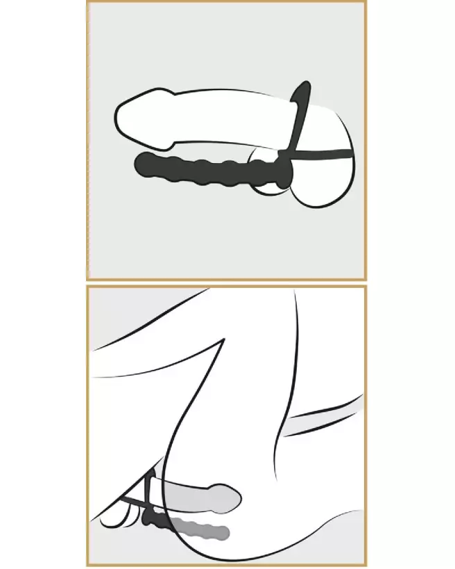 Image du Black Velvets Cock & Ball Ring pour hommes, godes ceintures, durable et confortable-7