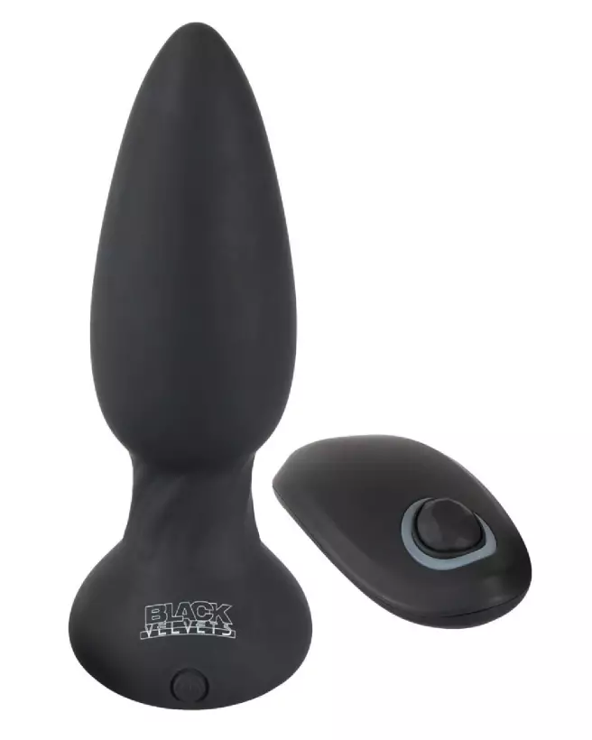 Image Plug Anal Black Velvets RC Rotating & Vibrating - Confort et Performance-2