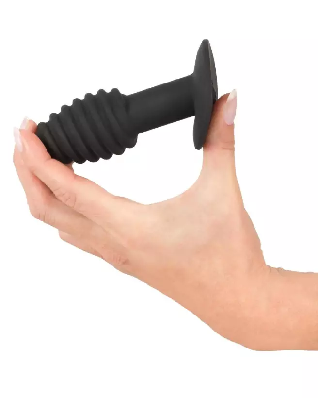 Image du Black Velvets Twist Butt Plug, plug anal premium pour stimulation intense-4