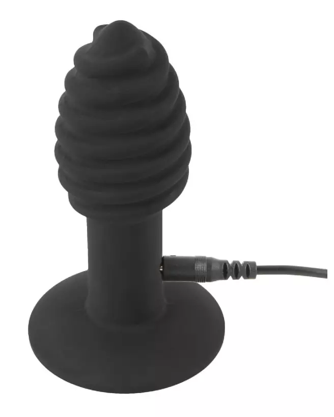 Image du Black Velvets Twist Butt Plug, plug anal premium pour stimulation intense-5