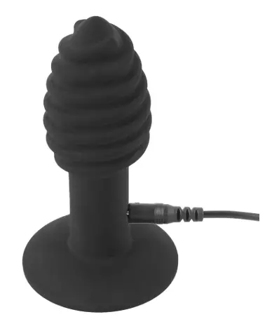 Image du Black Velvets Twist Butt Plug, plug anal premium pour stimulation intense-5
