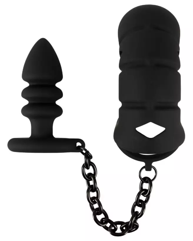 Cage de chasteté Black Velvets pour jeux de domination et BDSM-3