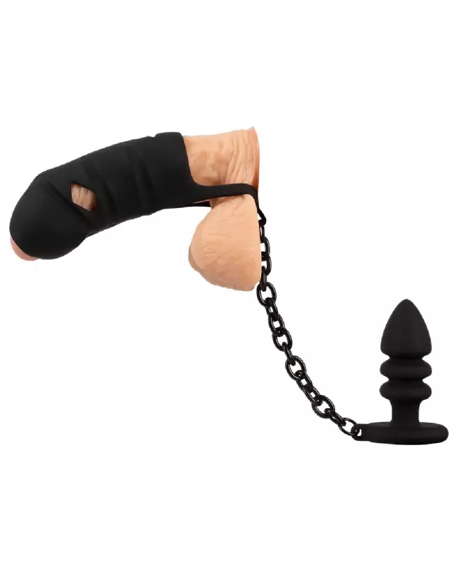 Cage de chasteté Black Velvets pour jeux de domination et BDSM-6