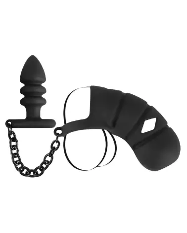 Cage de chasteté Black Velvets pour jeux de domination et BDSM-7
