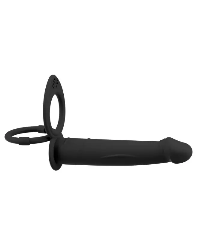 Image du Vibrating RC Double Fucker de Black Velvets, gode ceinture vibrant pour hommes-3