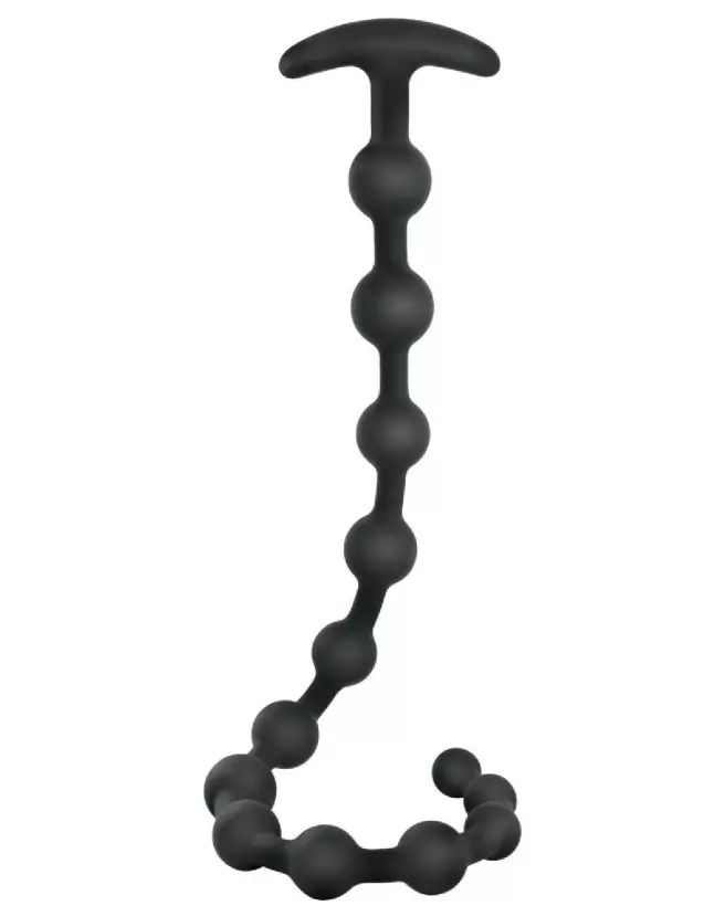 Image des Black Velvets Anal Beads en silicone, chapelet anal de luxe-2