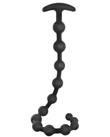 Image des Black Velvets Anal Beads en silicone, chapelet anal de luxe-2