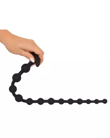 Image des Black Velvets Anal Beads en silicone, chapelet anal de luxe-7