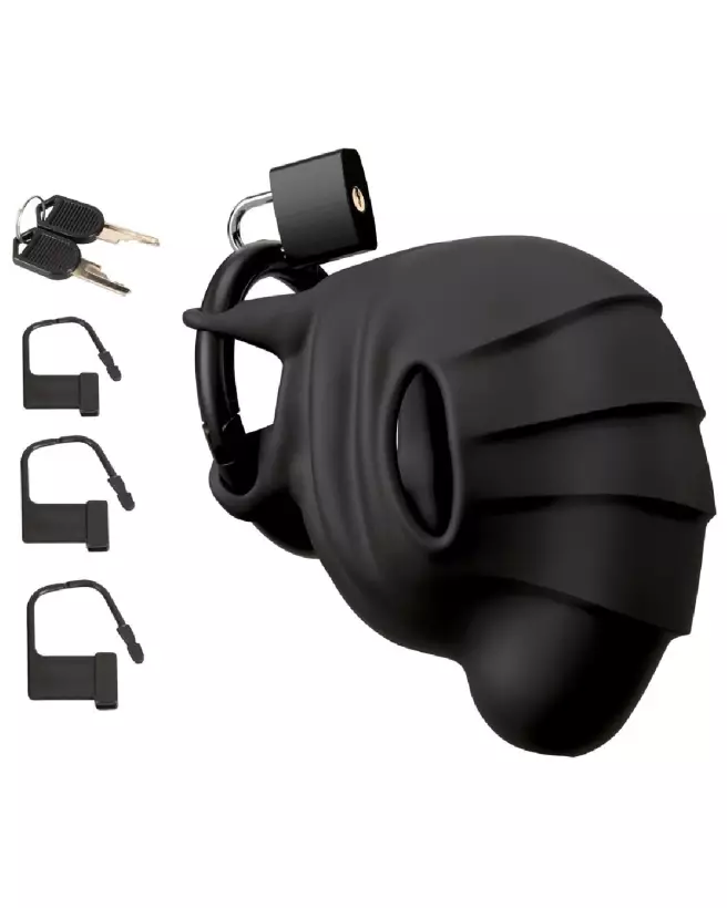 Image de la Cage de Chasteté Black Velvets pour contrôle et soumission en BDSM-2