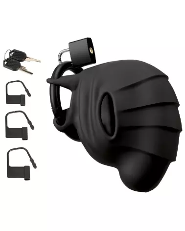 Image de la Cage de Chasteté Black Velvets pour contrôle et soumission en BDSM-2