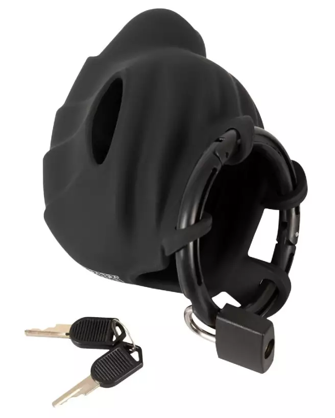 Image de la Cage de Chasteté Black Velvets pour contrôle et soumission en BDSM-6