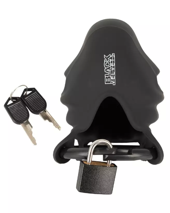 Image de la Cage de Chasteté Black Velvets pour contrôle et soumission en BDSM-7