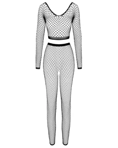 Top et Legging Bodystocking S-L de Fantasy by Cottelli en tenue élégante et confortable-5