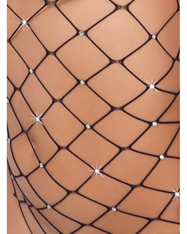 Body Fantasy S-L par Fantasy by Cottelli, bodystocking sensuel en résille-6