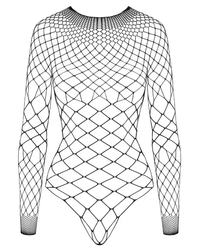 Body Fantasy S-L par Fantasy by Cottelli, bodystocking sensuel en résille-7