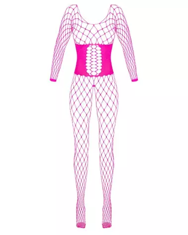 Catsuit Pink Fantasy par Fantasy by Cottelli en bodystocking rose séduisant-6