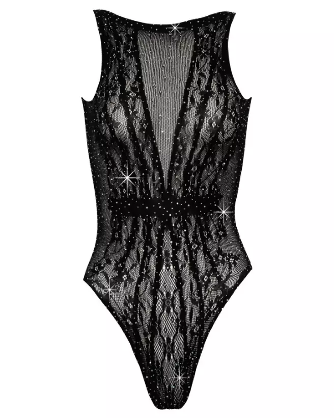 Photo du bodystocking Body Fantasy S-L de Fantasy by Cottelli, lingerie noire séduisante et élégante-5