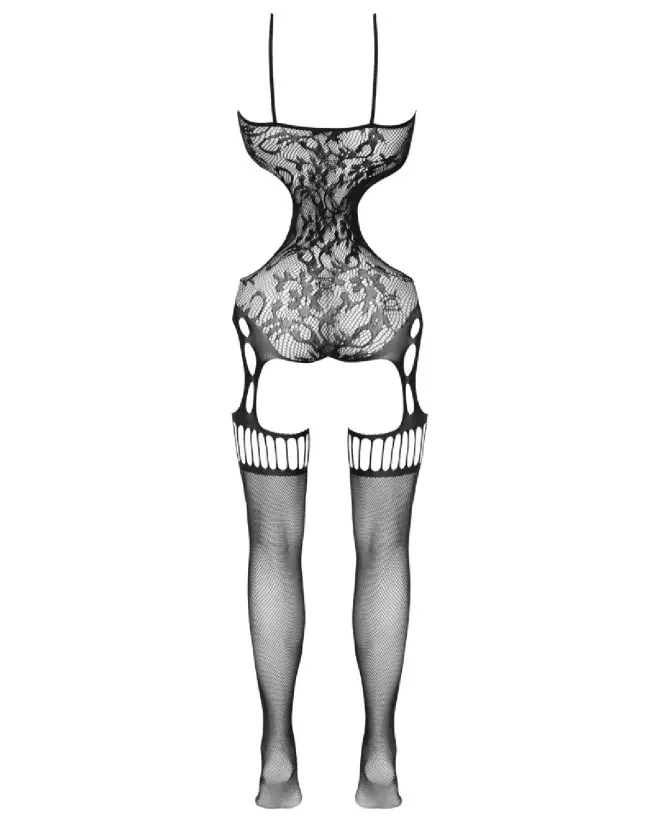 Catsuit Fantasy S-L de Fantasy by Cottelli en noir, bodystocking élégant et sensuel-6